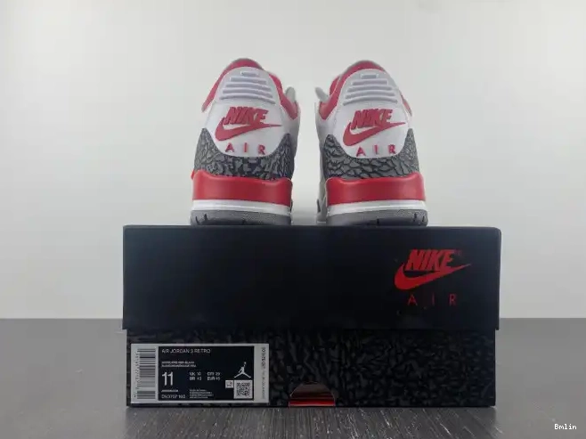 Bmlin Shoes Red Air 3 OG Jordan DN3707-160 Fire 0522